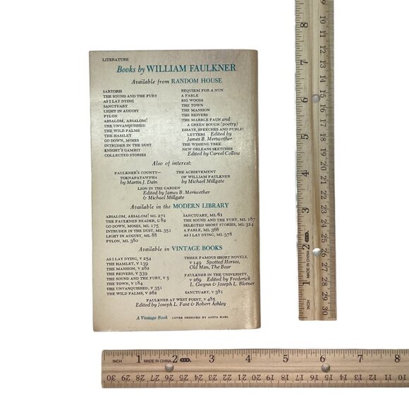 The Mansion & The Wild Palms by William Faulkner - Vintage Paperback Books‎ - Picture 3 of 6